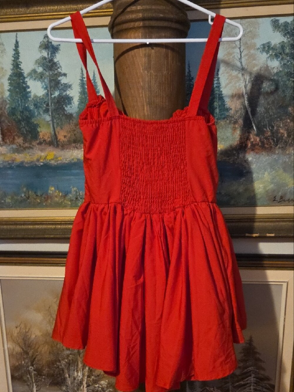 Red Mini Sundress - Picture 4 of 9